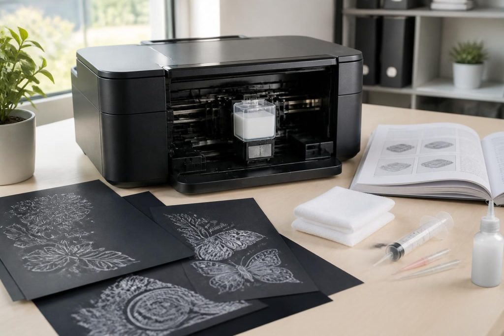 découvrez nos solutions et astuces pour une impression optimale avec de l'encre blanche pour imprimante, idéale pour des résultats nets et professionnels.