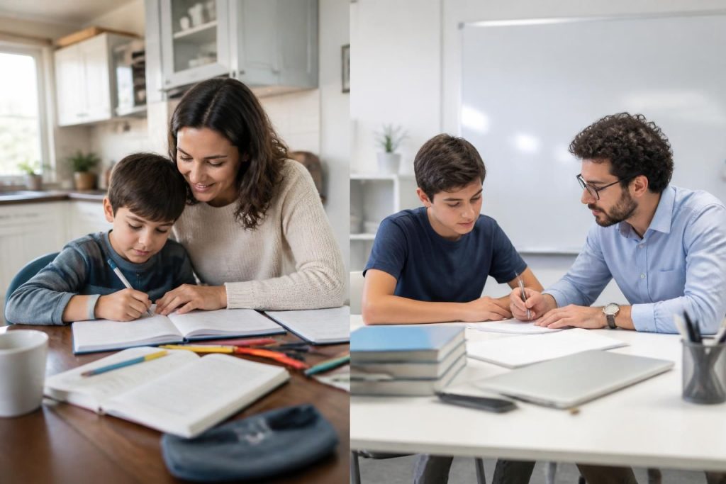 découvrez les avantages du soutien scolaire à la maison versus avec un professeur pour mieux accompagner la réussite de votre enfant.