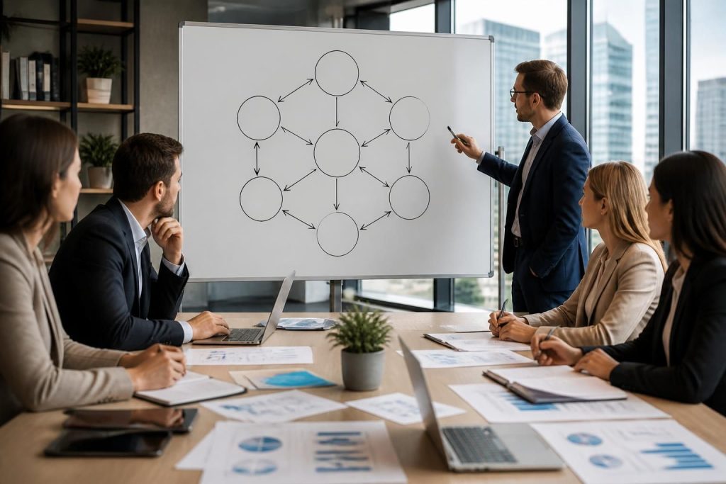 découvrez le modèle mckinsey 7s pour optimiser la performance de votre entreprise en harmonisant stratégie, structure, systèmes, compétences, style, valeurs partagées et personnel.